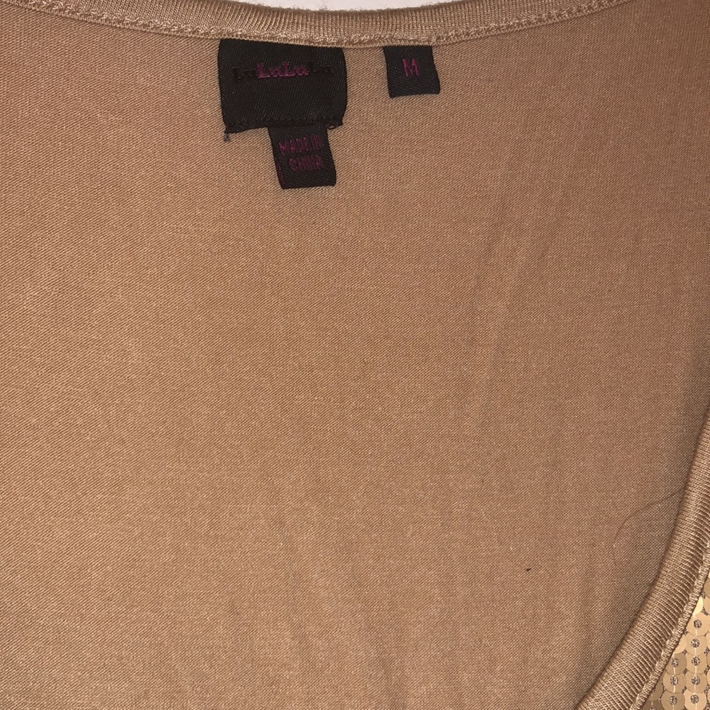 NWT Lulus Sexy Gold Sequin Tank Top Size Medium - Picture 3 of 9